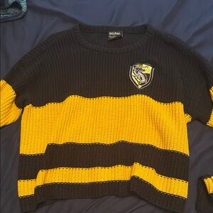 Harry Potter Hufflepuff Sweater - Black and Yellow